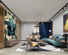 南坪房子裝修硬裝、軟裝為了搭配顏色,設計師還